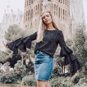 Layered Bell Sleeve Top